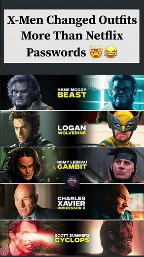 X‑Men Beast Wolverine Gambit Professor X Cyclops Evolution #Trending2026 #MovieShorts