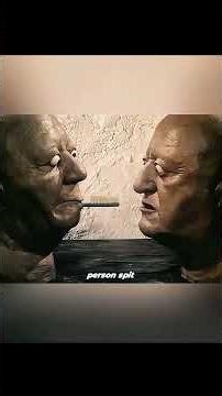 A man spit out a toothbrush from his mouth.