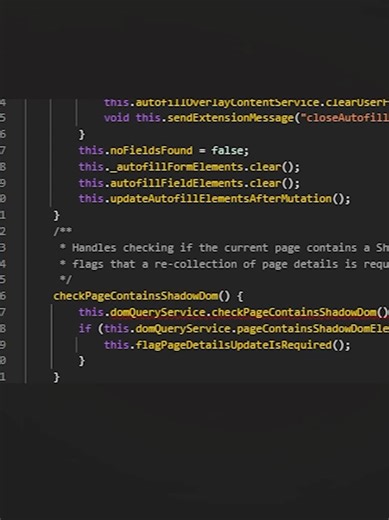 Uncaught type error: cannot read properties of undefined (reading domQueryService). Este error se presentó cuando decidí integrar #Vue con mi proyecto en #Laravel, a partir de allí se comenzó a mostrar un mensaje de error en la consola del navegador #Microsoft Edge, aclaro que en #firefox no sucedía esto. El error se presentaba en el archivo Bootstrap-autofill.js y en la línea 1857 que tiene la siguiente línea de código: this.domQueryService.checkPageContainsShadowDom(); dentro de la función: ch