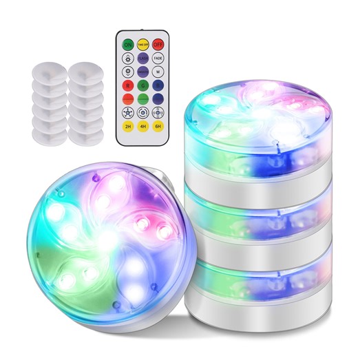 Limited Time Underwater Diving LED Lamp, Color Changing Lamp, 16 Color Remote Control Wireless LED Lamp, Suitable For Swimming Pool, Flower Pot, Fish Tank 2025 New - Walmart.ca
