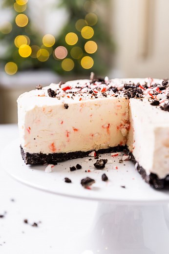 No-Bake Peppermint Cheesecake