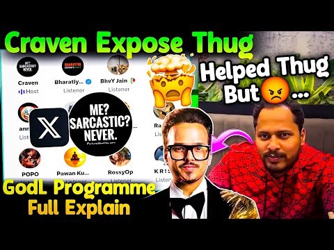 Craven Expose Thug Dual Face😳🚨 Kronten Helped Thug but...😠 GodLike Full Programme Explained💛✅