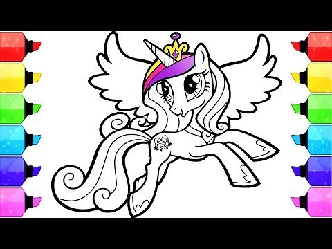 My Little Pony Coloring Book Pages Cadence | How to Draw and Color My Little Pony Movie 2017 Cadence
