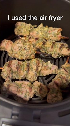 Trader Joe’s Grilled chimichurri Chicken Skewers #food #traderjoes #chicken