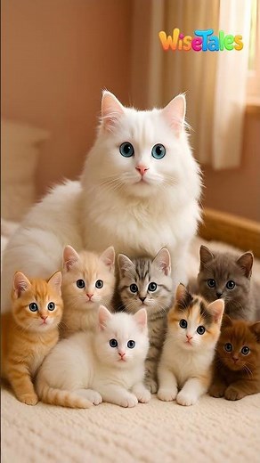 Gata Mamá y 8 Gatitos | Momentos Familiares Más Tiernos