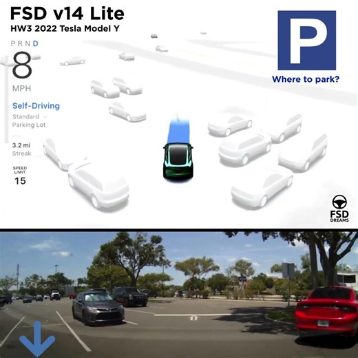 🅿️ Tesla FSD v14 Lite Can Finally Park... But Why Here? 🤔