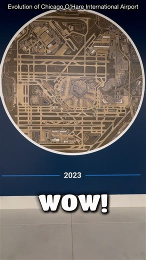 How Did Chicago O’Hare Become So Massive? 1944 vs 2024 ✈️ #travel #airport #history #avgeek