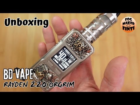 BD VAPE RAYDEN 220 ORGRIM Mod Limited Edition | Unboxing