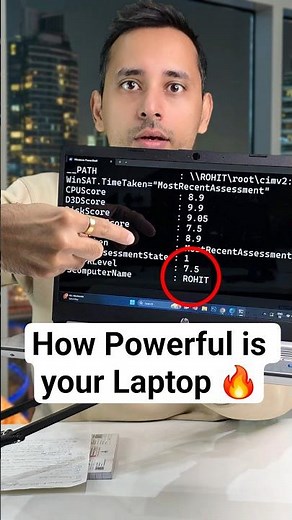 How Powerful is your Laptop 🔥 | Check Performance Score #trick