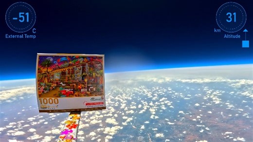 Watch World's First Jigsaw Puzzle Sent to Space By Brain Tree  on Amazon Live