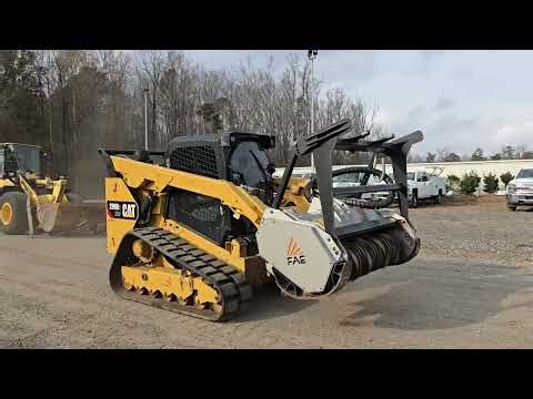 2017 Caterpillar 299D2XHP Compact Track Loader with Fecon Mulching Head