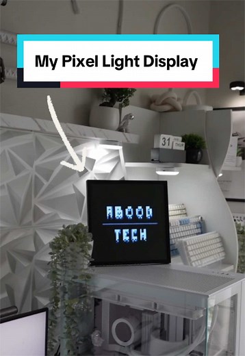 My pixel light display that you can basically do anything with #room #decor #decorations #setup #pixeldisplay