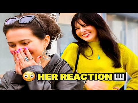 Street Piano Magic Stuns Everyone 😱🔥 | Girls’ Reactions Say It All!
