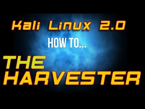 How To - Kali Linux 2.0 - theHarvester