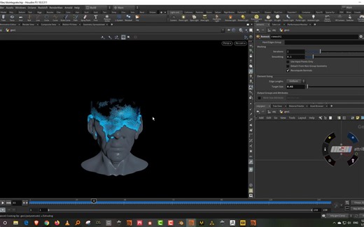 houdini 中的崩解解体消散disintegration in houdini【hip工程】