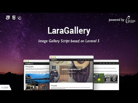 LaraGallery Image Gallery Script