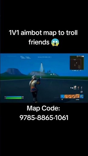 1V1 Aimbot map to troll Friends 😱
