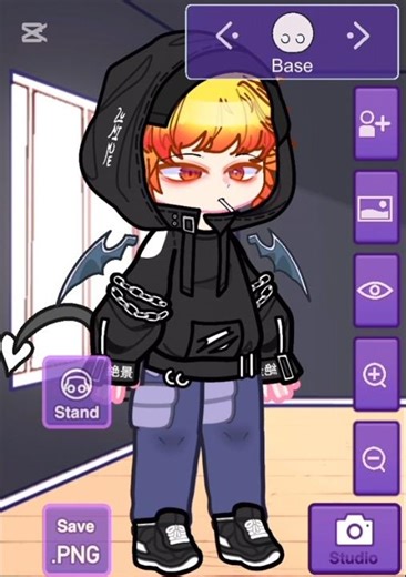 😐+🧑🟡×🟠◽️+🧢⚫️+🧥⚫️+👖🔵×⚫️+⚪️+👟⚫️×⚪️+😈+🪽⚫️×🔵×⚪️ #Gacha Nebula