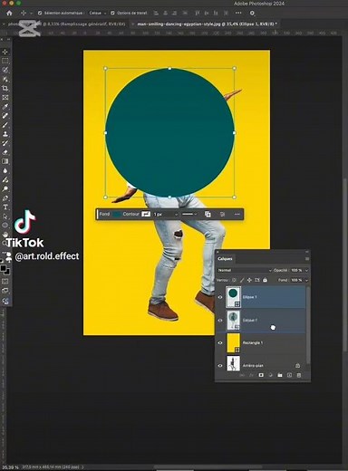 Part 3 : Comment incruster un personnage dans un cercle #photoshop #conceptiontips #conception
