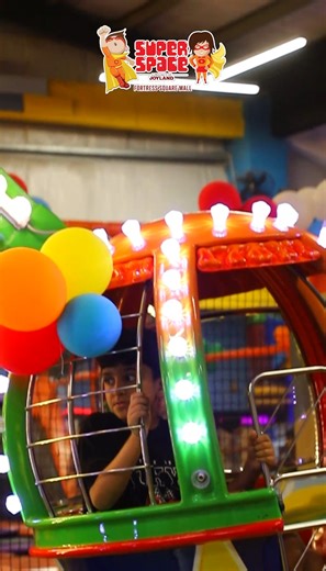 Blast off into fun with the Balloon Wheel Ride at Super Space! 🚀🎈 #superspace #balloonwheel #indoorpark | Super Space