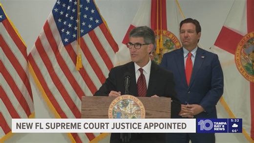 Gov. DeSantis appoints Pinellas County native to Florida Supreme Court