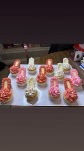 Here’s a dozen high heel cupcakes for a very special customer’s birthday. Definitely a special request! Yellow cake with vanilla buttercream in three different colors. Topped with edible pearls. These were very detailed and tedious, but I think they turned out fantastic! If you’d like to see what else we offered check out our menu on our Facebook page. We offer free local delivery or porch pick up at our home in Hillview Kentucky. | Buttered Bliss Bakery | Facebook