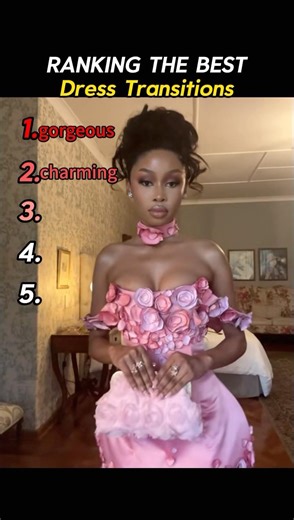 Ranking Best Dress Transitions! ✨ #shorts #glowup