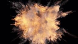 From an aerial standpoint, the aftermath of a volcanic eruption...