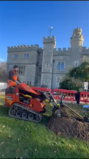 Lucking Utility Services on Instagram: "Our Ditch Witch SK800 trencher making it's way through the lawn of Whitstable Castle. The trench will facilitate the replacement of a 2" gas main. Microtrenching is a quick and tidy alternative to traditional trenching with excavators. We have been capable of cutting a narrow slit trench at 7 meters per minute! #ditchwitch #trencher #trenching #microtrench #gasmain #Castle #heritage #englishheritage #nationaltrust"