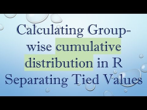 Calculating Group-wise cumulative distribution in R Separating Tied Values