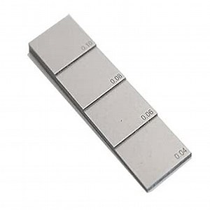 Calibration Block 4 Step Test Block for Ultrasonic Thickness Gauge with Thickness 0.040" 0.060" 0.080" 0.100" 1018 Steel