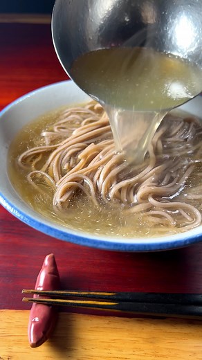手羽元スープで作る簡単かけそばレシピ