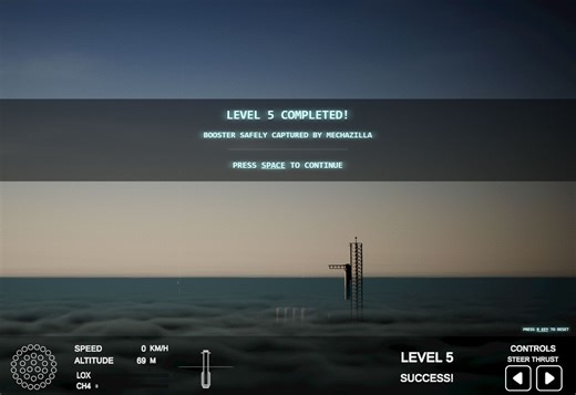 【瞎玩】星舰五飞预热，试玩两款超重回收小游戏~