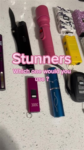 Which one would you use? #stun #selfdefenseforwomen #selfdefence_technique #stunguns #selfdefensetoolsforwomen #womensafety #staysafeeveryone #discreet