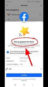 Facebook ⭐ STAR Set-Up कैसे करें। Facebook Payout Setup kaise karen। #shorts #starsetup #fb
