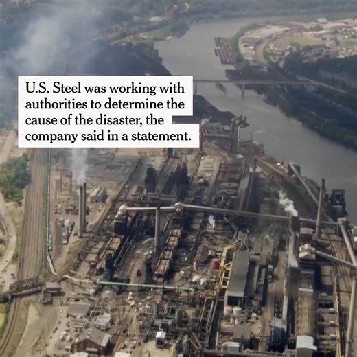 An explosion at a U.S. Steel plant in Pennsylvania killed one person and injured at least 10 more, and rescuers combed through the rubble at the plant in search of survivors, the authorities said. Read more: https://nyti.ms/45wmwHJ | The New York Times