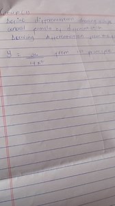 Group (ii)Define differentiation showing a slope.General for... | Filo