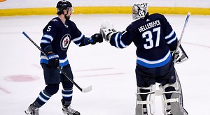 Dillon reinforcing value to Jets both on and off ice during playoff chase