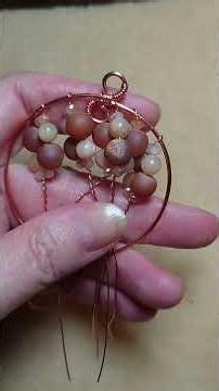 Making a Tree-of-life Pendant (Number 266) with Peach Moonstone, Druzy Agate? and Orange Crystals