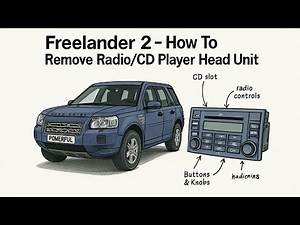 How to remove Land Rover Freelander 2 navigation screen / radio / CD player LR2