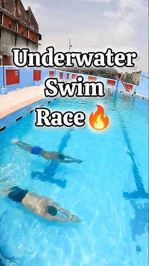 Sanuj Vs Shivraj Commando 🔥 Underwater Swimming Race 🏊 #swimming #underwater #challenge