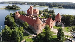 Trakai Island Castle is an island castle located in Trakai, Lithuania, on an island in Lake Galvė.