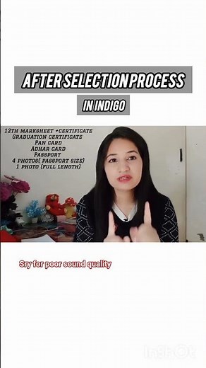 After selection process in indigo #cabincrew