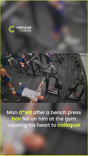 A tragic gym incident where a man died after a bench press bar fell on him, causing his heart to collapse. The incident highlights the importance of gym safety and proper supervision. 🏋️‍♂️⚠️ #GymAccident #BreakingNews #WorkoutSafety #FitnessNews #ViralNews #GymLife #SafetyFirst #NewsUpdate #GlobalNews #TragicIncident #circularxmedia | CircularXmedia