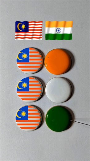 🇮🇳🇲🇾| beautiful flag reels| water colour painting techniques| #art #shorts #drawing #reels