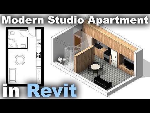 Modern Studio Apartment in Revit Tutorial