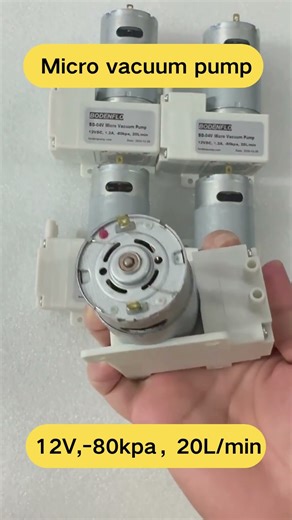 Mini Vacuum Pump | 12V High Flow 20L/min | −80 kPa