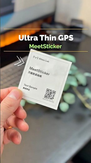 World's Thinnest GPS Tracker Sticker | YOU NEED 5 of These! #shorts