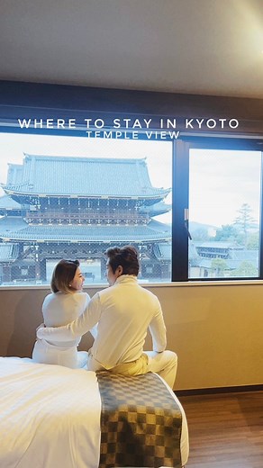 Stumbled upon a slice of heaven at @hotel_kuu_kyoto —where waking up to #higashihonganjitemple feels like a spiritual alarm clock, breakfast is a sushi symphony, and the onsen is our personal oasis. The best part? we can stumble back home any time of the day because it is walking distance to #kyotostation and the bus stop is right in front of our door step. Highly recommended! #wheretostay #japan #hotellife #kyotojapan #kyoto #TravelTips #TravelGoals #couplelife⭐️⭐️⭐️⭐️⭐️ | Jobel & Gerard