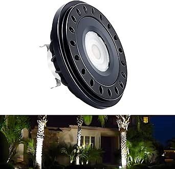 PAR36 LED Landscape Spotlight, PAR 36 LED Bulb 12V-24V 10W, Low Voltage Landscape Light Bulbs 75W 50W Replacement, G53 Base for Flood Light RV Track Light Cool White 5000K 920lm 1-Count